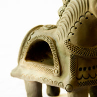 DHUPA - Black Terracotta Horse Incense Holder
