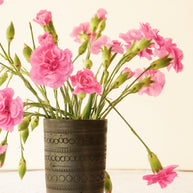 Vasa - Black Terracotta Circle Vase | Sawaii Pottery