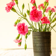 Vasa - Black Terracotta Circle Vase | Sawaii Pottery