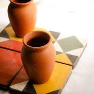 Athangudi Tiles - Geometric Pattern 1 - Set of 4