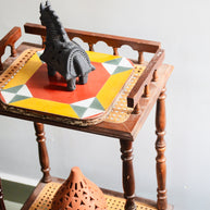 DHUPA - Black Terracotta Horse Incense Holder