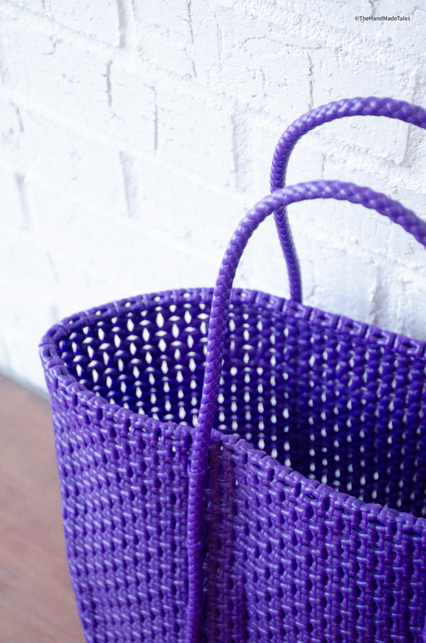 Made to Order - Purple Haze - Large Market bag, South Indian Wire Koodai