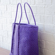 Made to Order - Purple Haze - Large Market bag, South Indian Wire Koodai