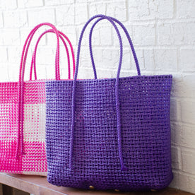Made to Order - Purple Haze - Large Market bag, South Indian Wire Koodai