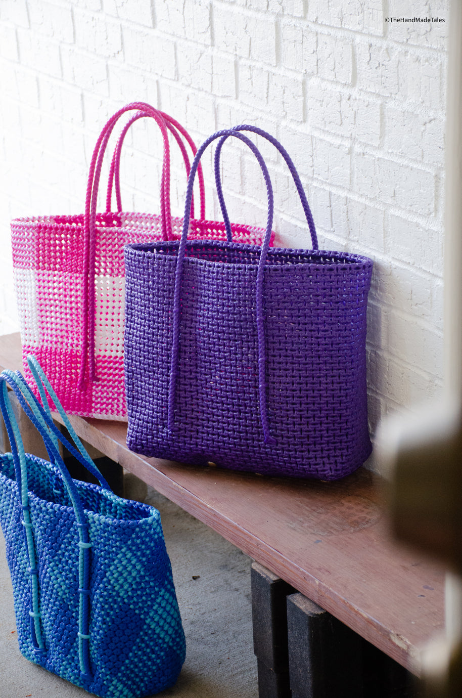 Made to Order - Purple Haze - Large Market bag, South Indian Wire Koodai