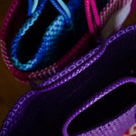 Made to Order - Purple Haze - Large Market bag, South Indian Wire Koodai