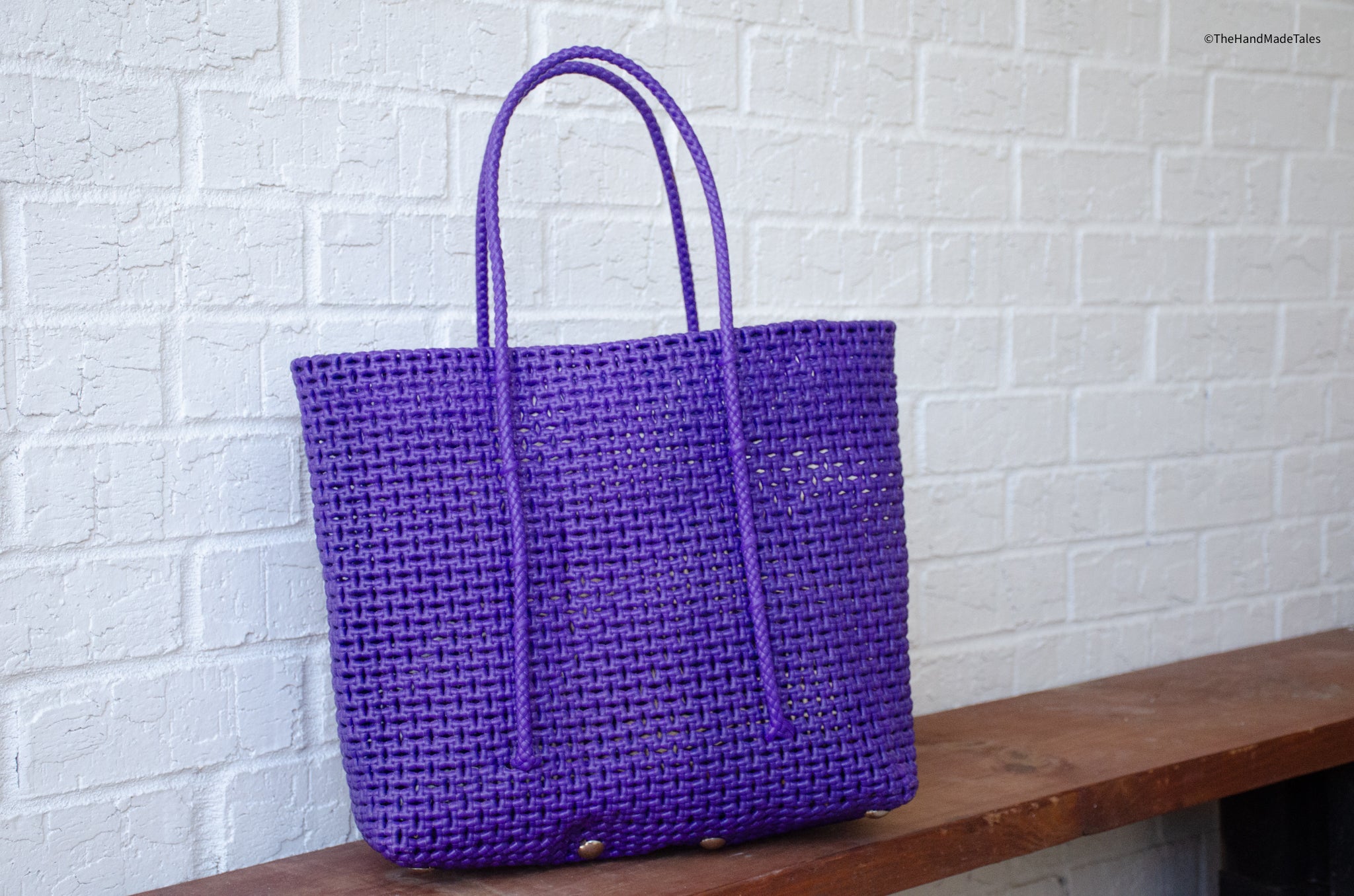 Made to Order - Purple Haze - Large Market bag, South Indian Wire Koodai