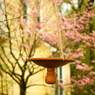 Dhaya Terracotta Hanging Planter & Bird Feeder