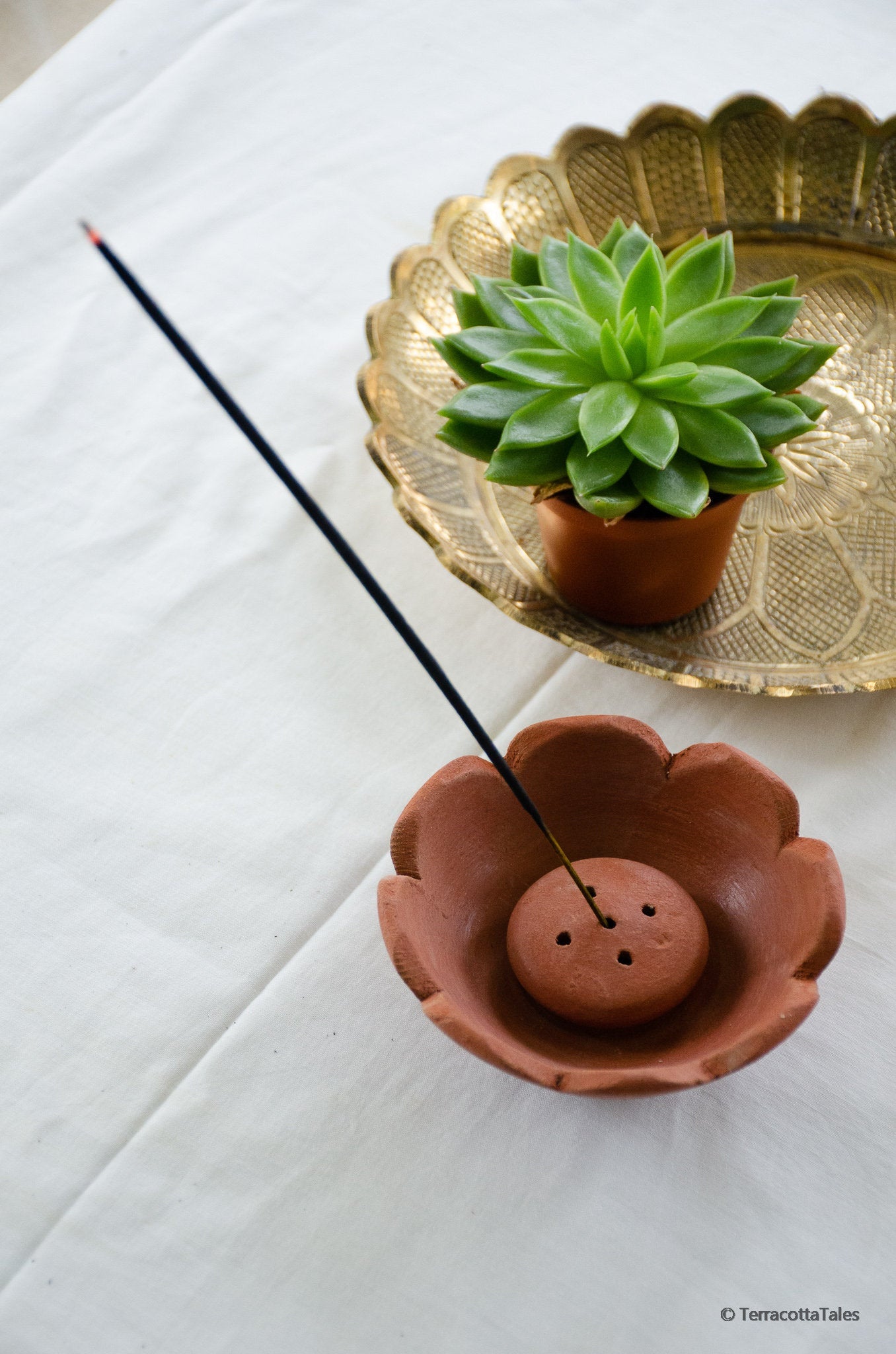Tamarai Handmade Terracotta Incense Holder