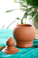 Alicia Handmade Terracotta Salt Jar.