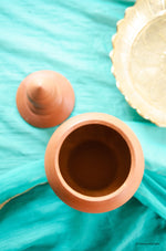 Alicia Handmade Terracotta Salt Jar.