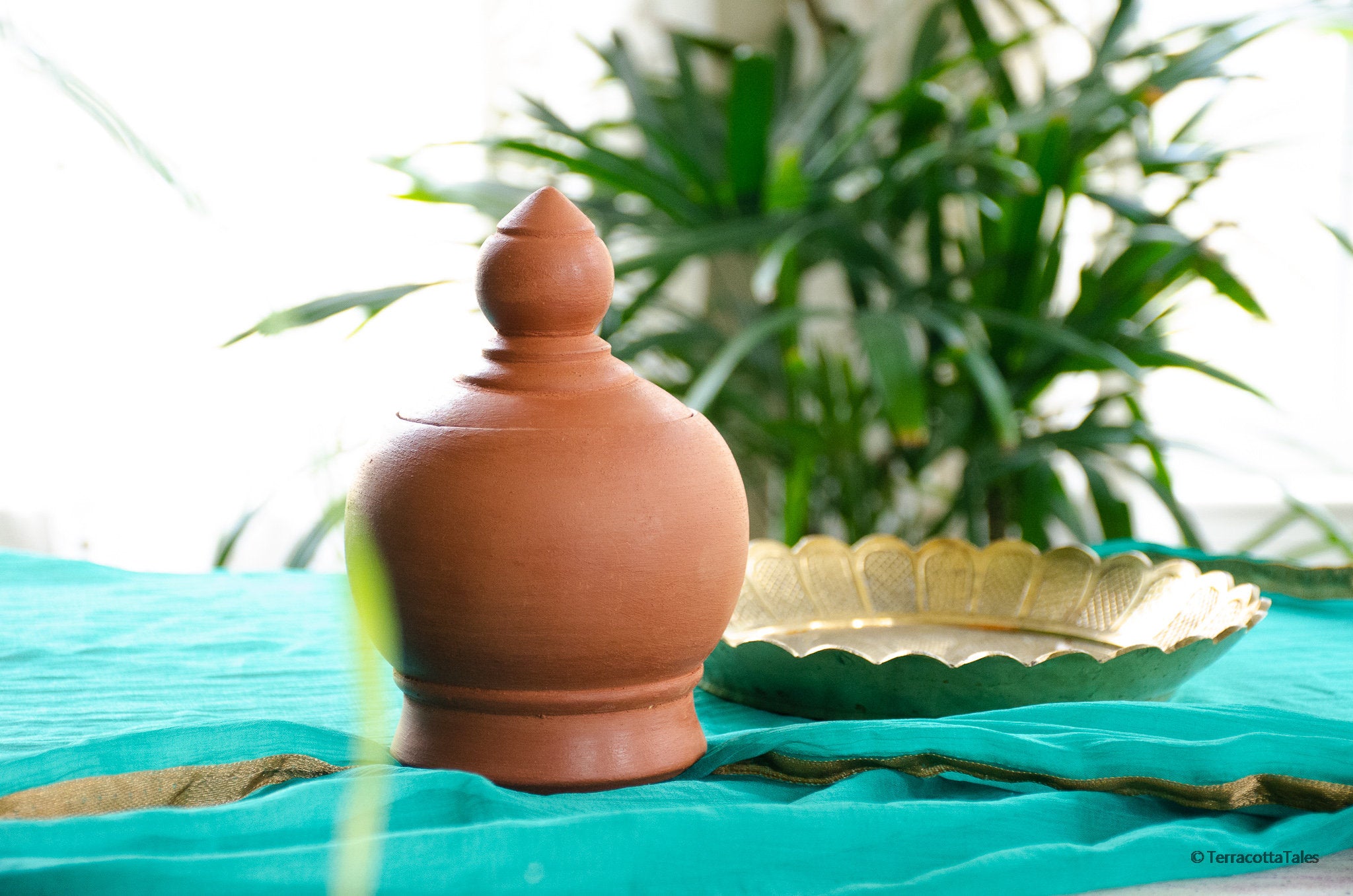 Alicia Handmade Terracotta Salt Jar.